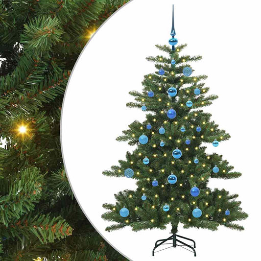 Künstlicher klappbarer Weihnachtsbaum Grün 150 cm PVC und Stahl