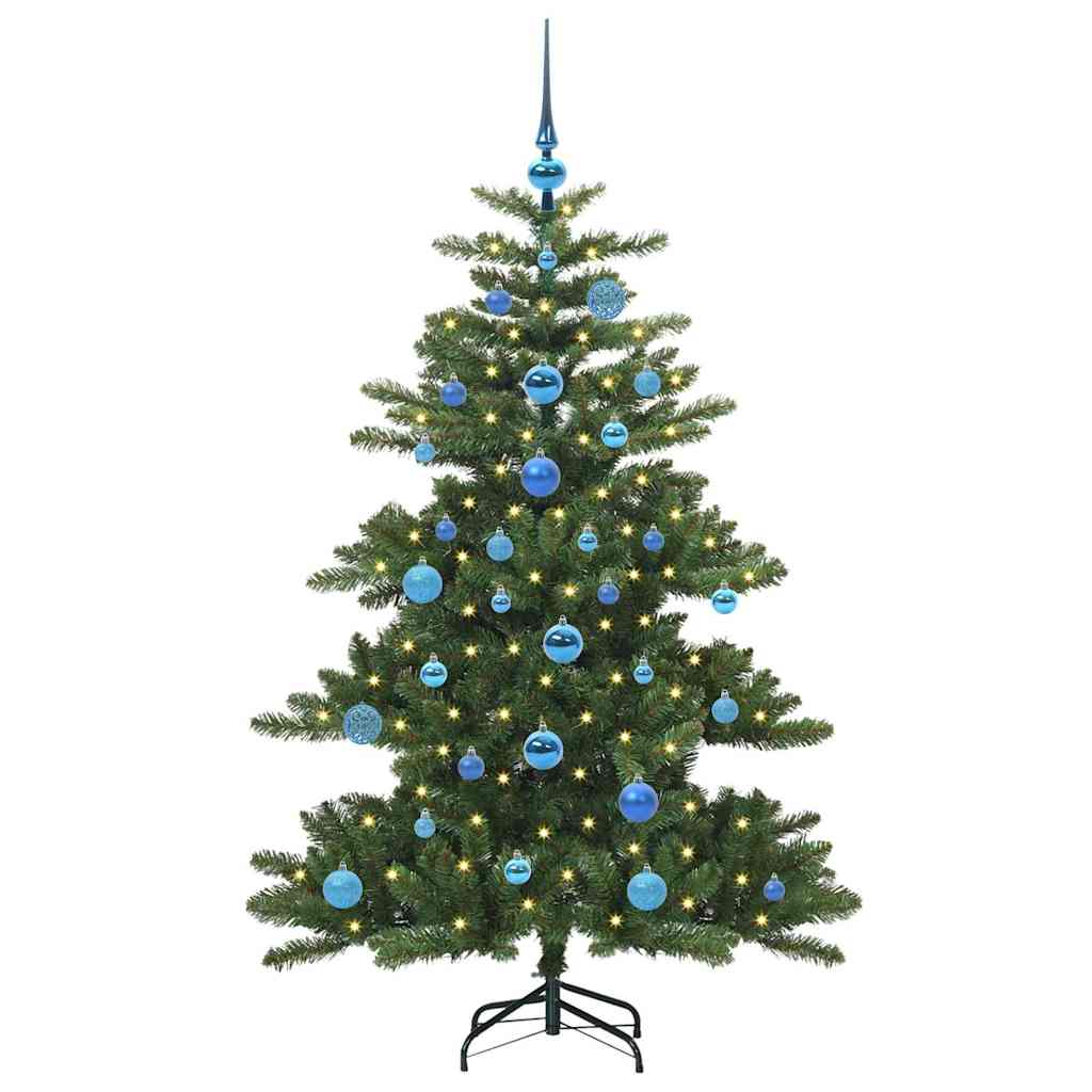 Künstlicher klappbarer Weihnachtsbaum Grün 150 cm PVC und Stahl