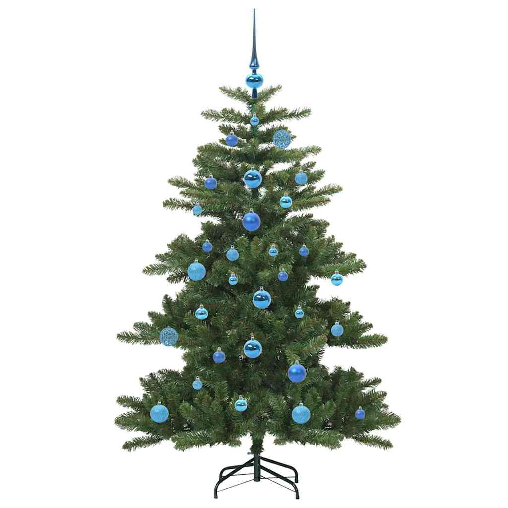 Künstlicher klappbarer Weihnachtsbaum Grün 150 cm PVC und Stahl