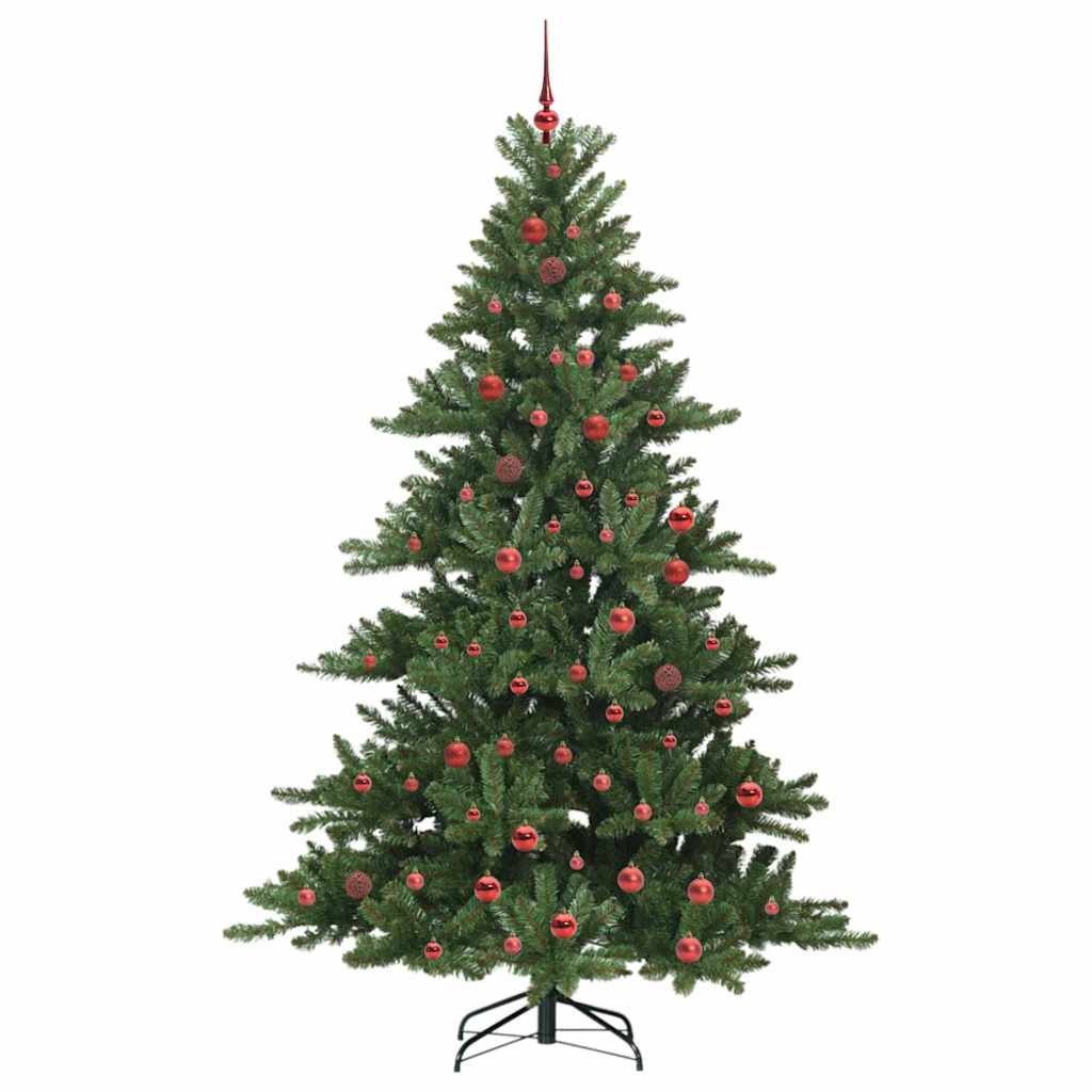 Künstlicher klappbarer Weihnachtsbaum Grün 210 cm PVC und Stahl