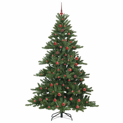 Künstlicher klappbarer Weihnachtsbaum Grün 210 cm PVC und Stahl