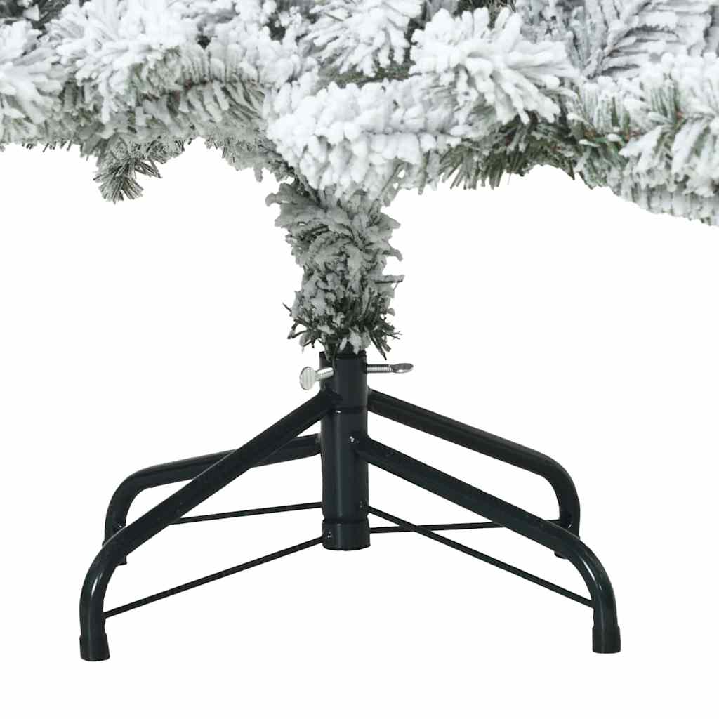 Künstlicher klappbarer Weihnachtsbaum Weiß 150 cm PVC und Stahl