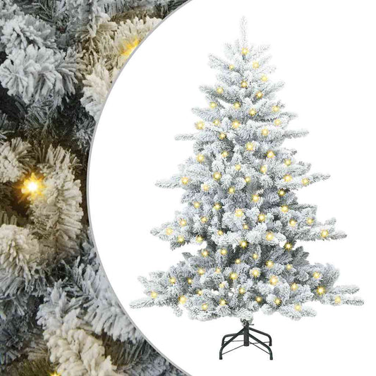 Künstlicher klappbarer Weihnachtsbaum Weiß 150 cm PVC und Stahl