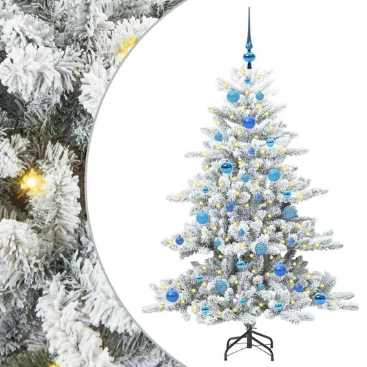 Künstlicher klappbarer Weihnachtsbaum Weiß 150 cm PVC und Stahl