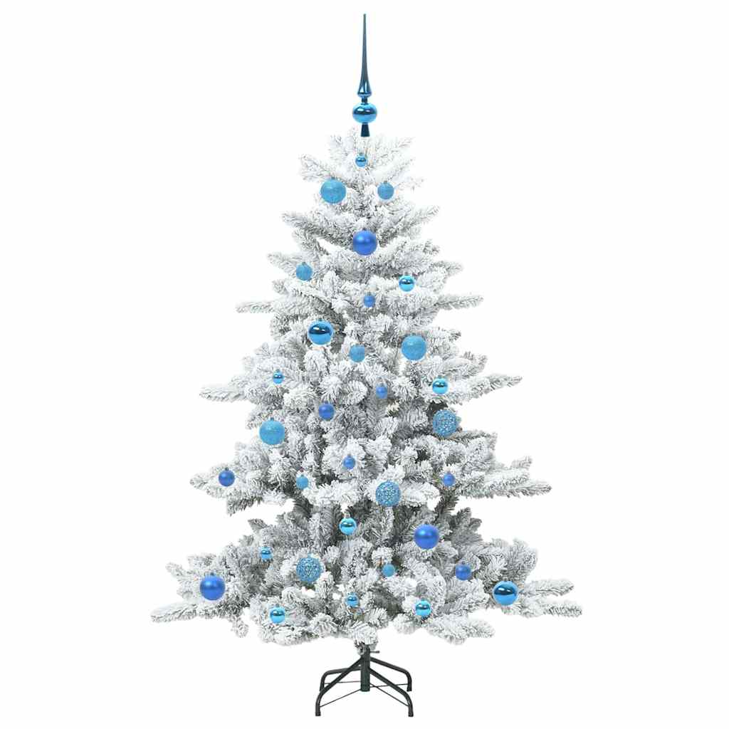 Künstlicher klappbarer Weihnachtsbaum Weiß 150 cm PVC und Stahl