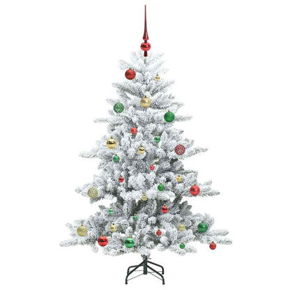 Künstlicher klappbarer Weihnachtsbaum Weiß 150 cm PVC und Stahl