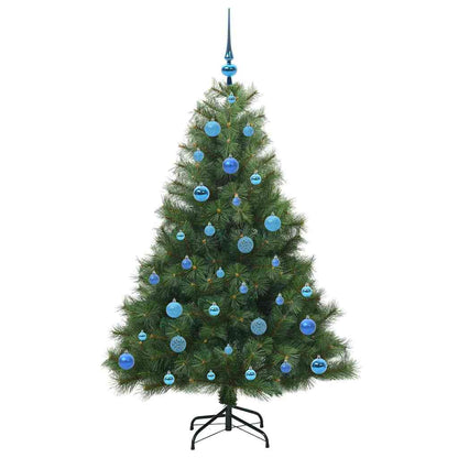 Künstlicher Weihnachtsbaum mit 150 LEDs Grün 150 cm PE und PVC