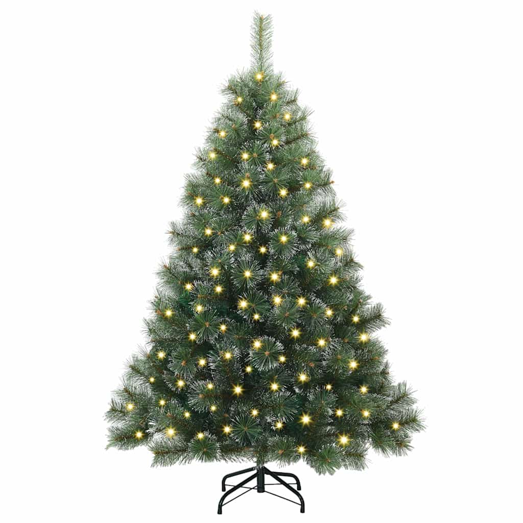 Künstlicher Weihnachtsbaum mit 150 LEDs Grün 120 cm PE und PVC