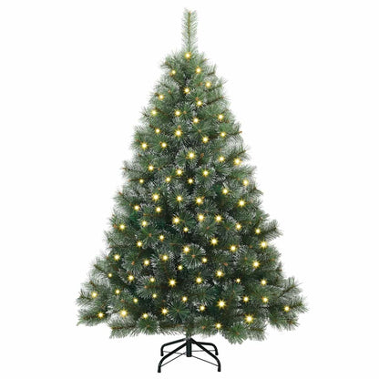 Künstlicher Weihnachtsbaum mit 150 LEDs Grün 120 cm PE und PVC