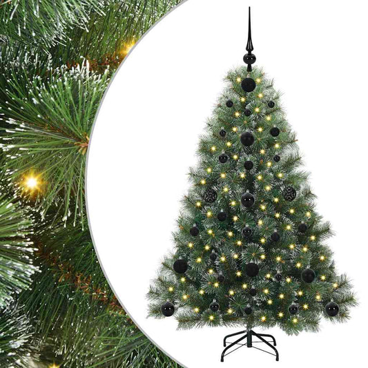 Künstlicher Weihnachtsbaum mit 150 LEDs Grün 120 cm PE und PVC