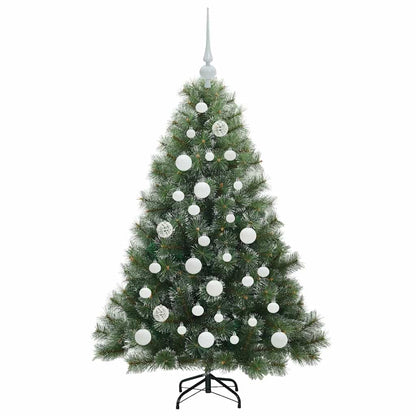 Künstlicher Weihnachtsbaum mit 150 LEDs Grün 120 cm PE und PVC