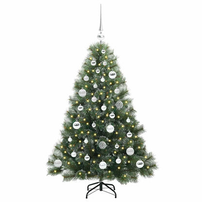 Künstlicher Weihnachtsbaum mit 150 LEDs Grün 120 cm PE und PVC