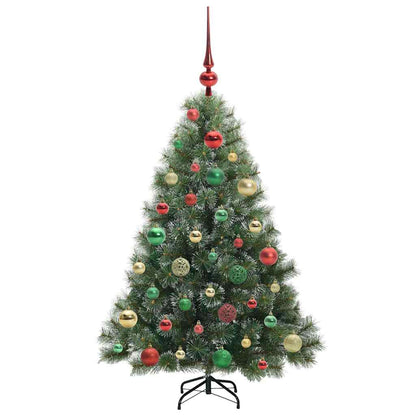 Künstlicher Weihnachtsbaum mit 150 LEDs Grün 120 cm PE und PVC