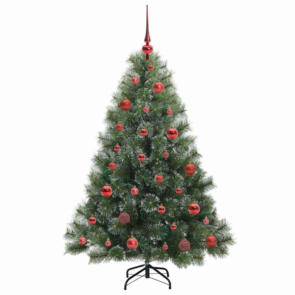 Künstlicher Weihnachtsbaum mit 150 LEDs Grün 150 cm PE und PVC