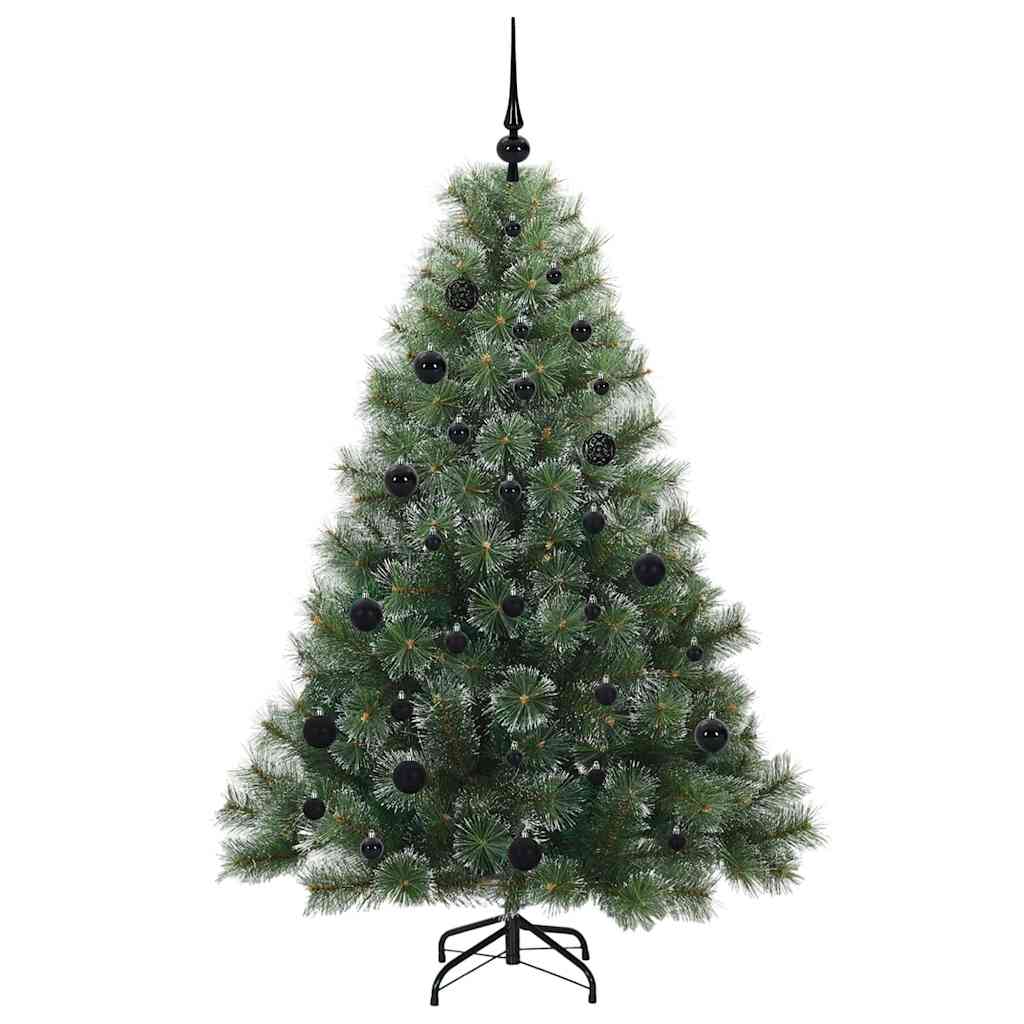 Künstlicher Weihnachtsbaum mit 150 LEDs Grün 150 cm PE und PVC