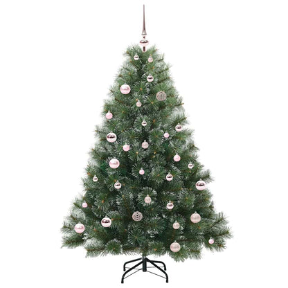 Künstlicher Weihnachtsbaum mit 150 LEDs Grün 150 cm PE und PVC