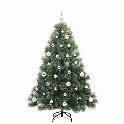 Künstlicher Weihnachtsbaum mit 150 LEDs Grün 150 cm PE und PVC
