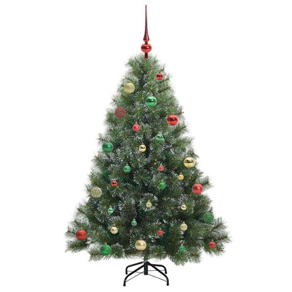 Künstlicher Weihnachtsbaum mit 150 LEDs Grün 150 cm PE und PVC