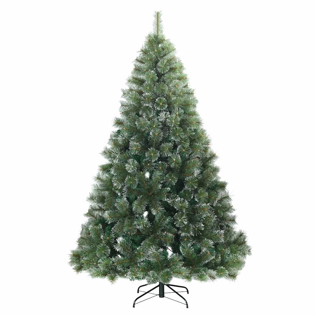 Künstlicher Weihnachtsbaum mit 300 LEDs Grün 180 cm PE und PVC
