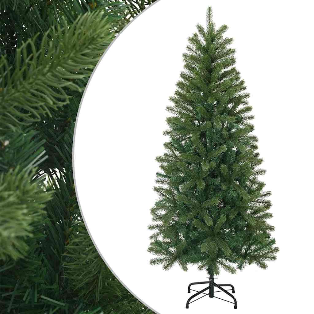 Albero di Natale artificiale, verde, 150 cm, PVC, PE e acciaio