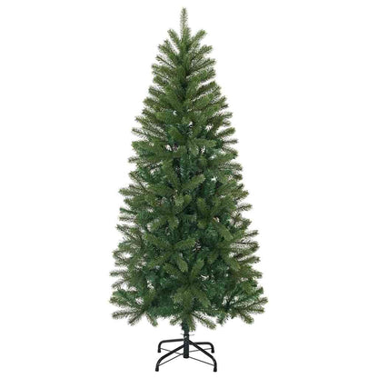 Albero di Natale artificiale, verde, 150 cm, PVC, PE e acciaio