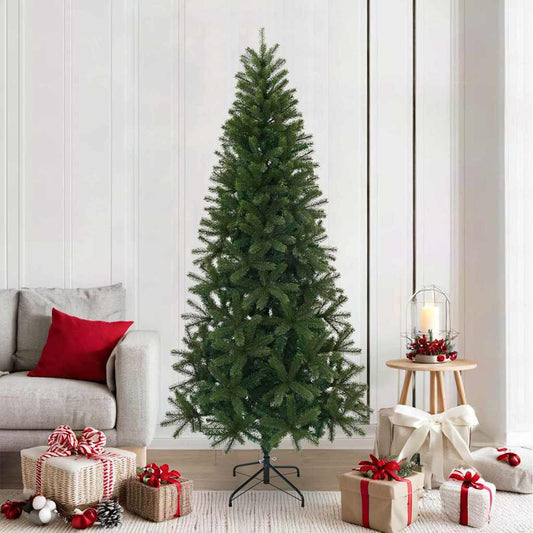 Künstlicher Weihnachtsbaum Grün 210 cm PVC, PE und Stahl