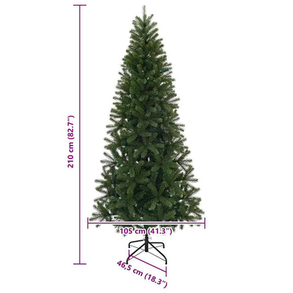 Künstlicher Weihnachtsbaum Grün 210 cm PVC, PE und Stahl