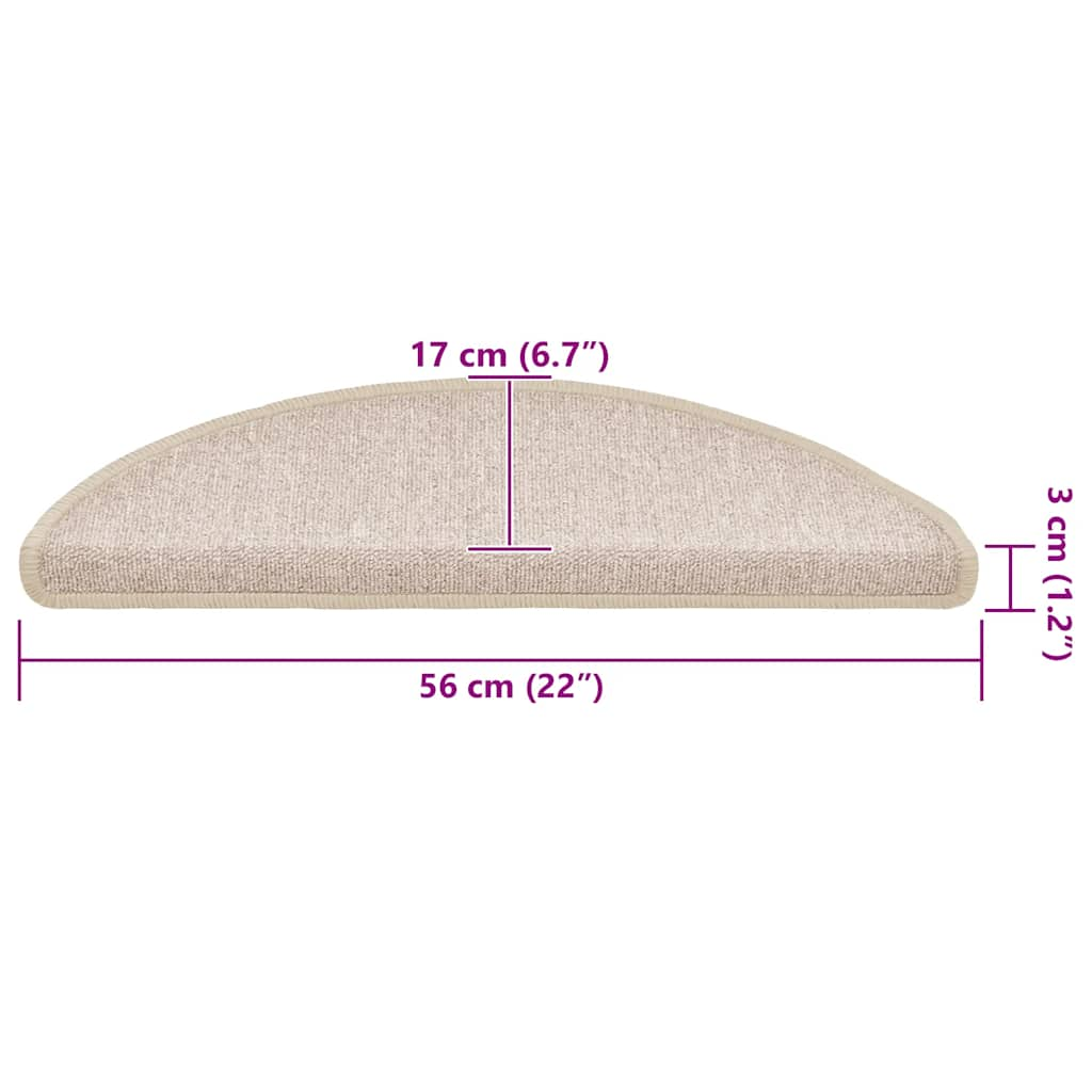 Stufenmatten 30 Stk. Taupe 56x17x3 cm