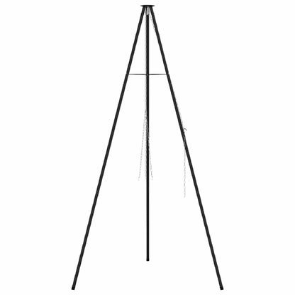 Lagerfeuer Stativ Schwarz 92 x 92 x 191.5 cm Stahl