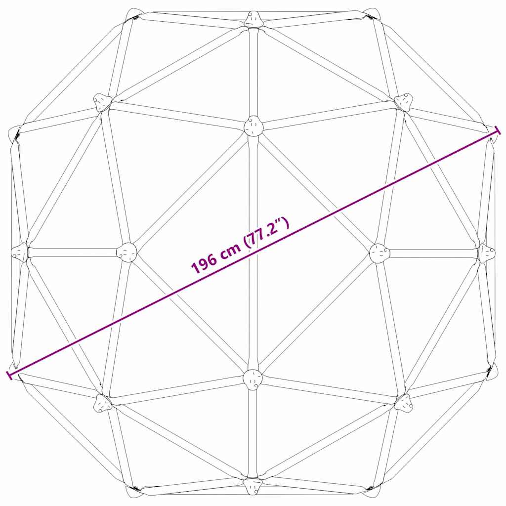 Kletter Dome Blau Stahl