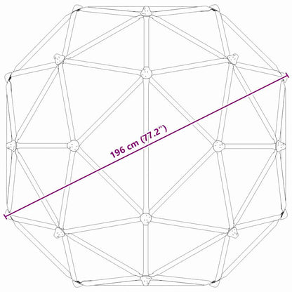 Kletter Dome Blau Stahl