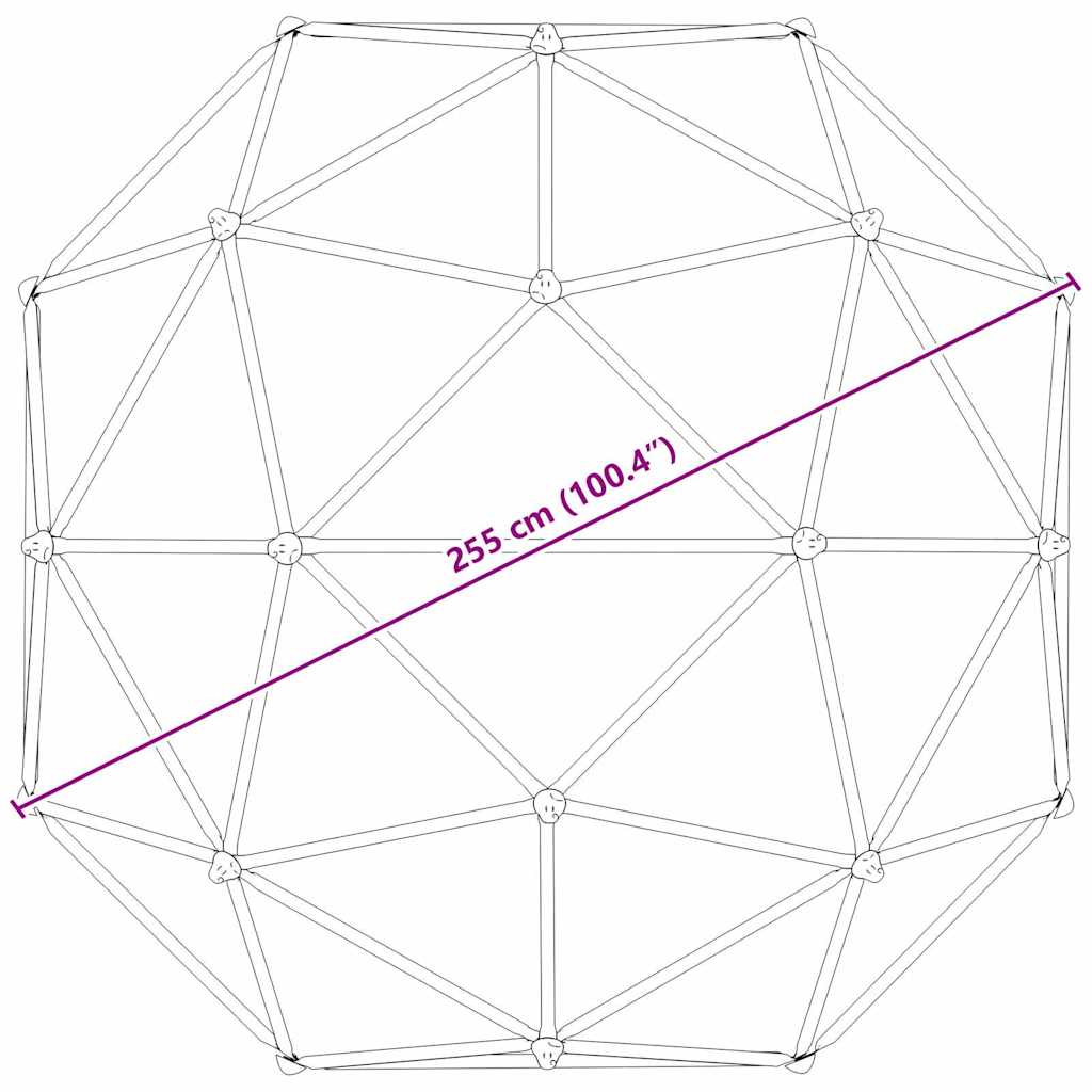 Kletter Dome Blau Stahl