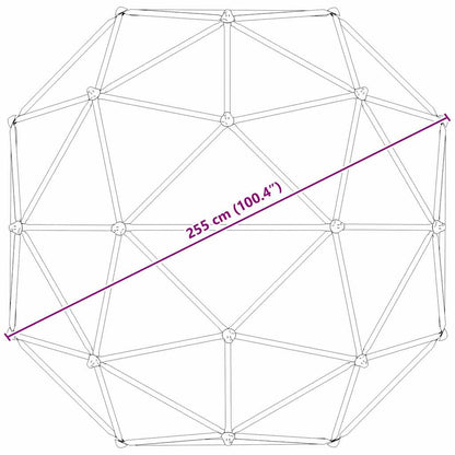 Kletter Dome Blau Stahl