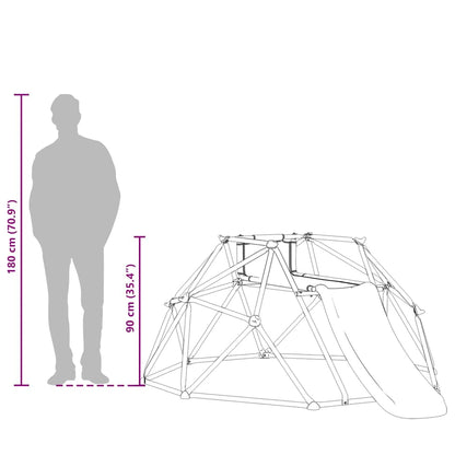 Kletter Dome Blau Stahl