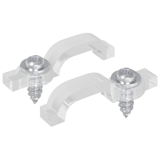 LED Streifen Clips 2 pcs Transparent 23,8 x 7,3 x 4,3 mm
