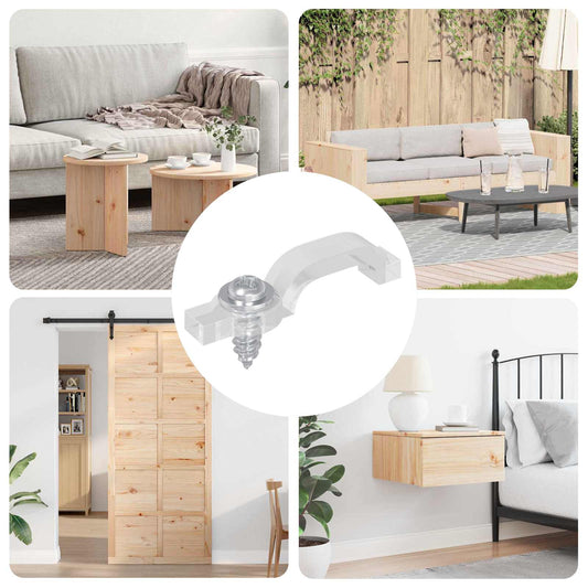 LED Streifen Clips 2 pcs Transparent 23,8 x 7,3 x 4,3 mm