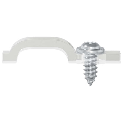 LED Streifen Clips 2 pcs Transparent 23,8 x 7,3 x 4,3 mm