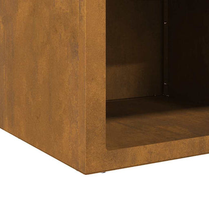 Feuerstelle Rostig 50 x 50 x 40 cm Wetterfeststahl