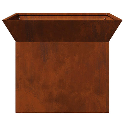 Feuerstelle Rostig 50 x 50 x 40 cm Wetterfeststahl