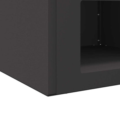 Feuerstelle Schwarz 50 x 50 x 40 cm Stahl