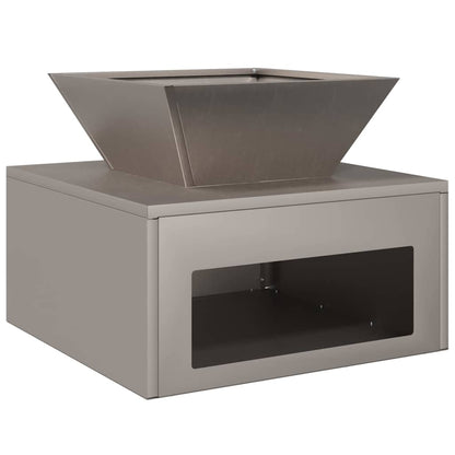 Feuerstelle Rostig 50 x 50 x 40 cm Wetterfeststahl