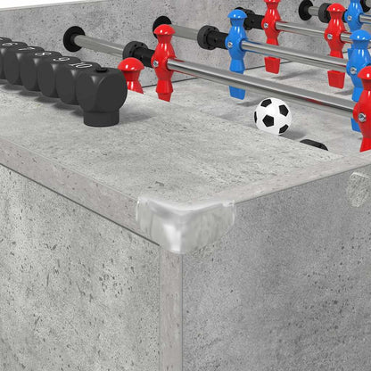 Tischfußballtisch Beton Grau 125 x 60,5 x 80 cm Holzwerkstoff