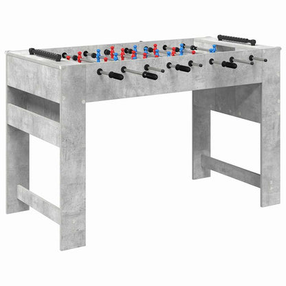 Tischfußballtisch Beton Grau 125 x 60,5 x 80 cm Holzwerkstoff