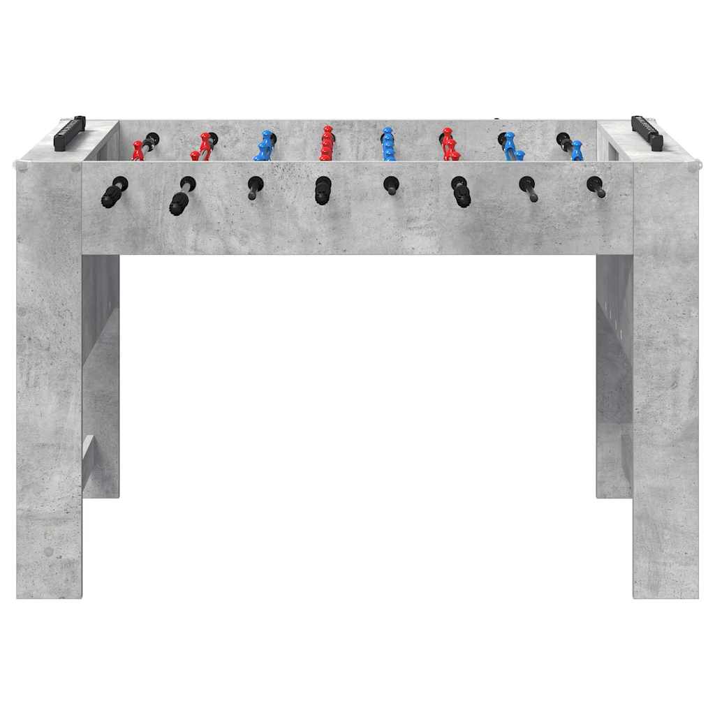 Tischfußballtisch Beton Grau 125 x 60,5 x 80 cm Holzwerkstoff