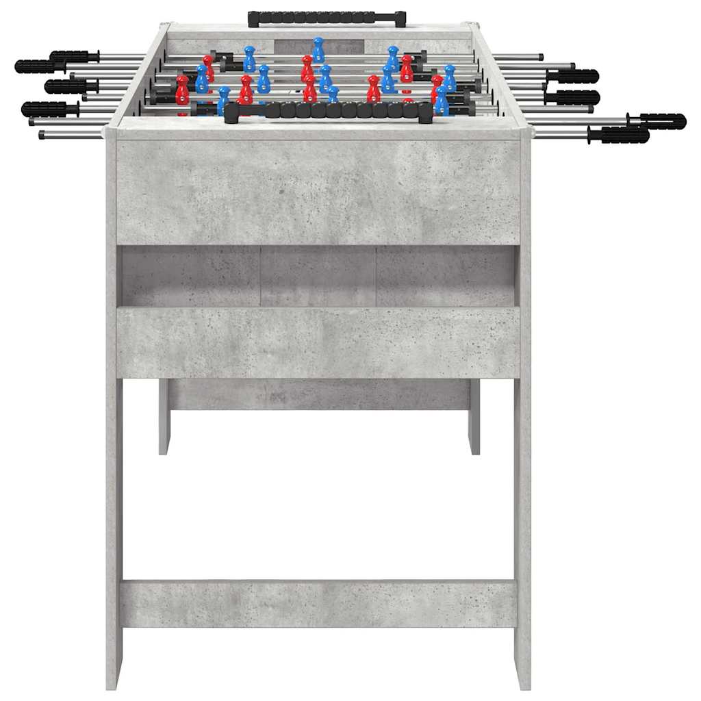 Tischfußballtisch Beton Grau 125 x 60,5 x 80 cm Holzwerkstoff