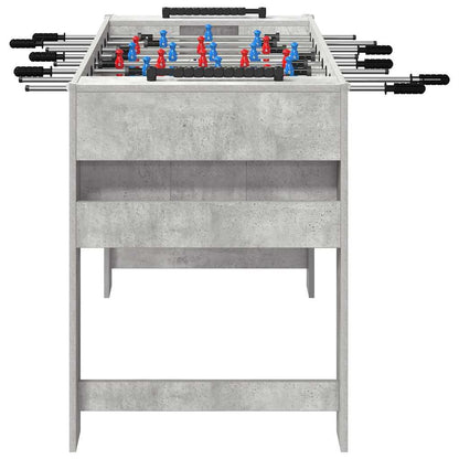Tischfußballtisch Beton Grau 125 x 60,5 x 80 cm Holzwerkstoff