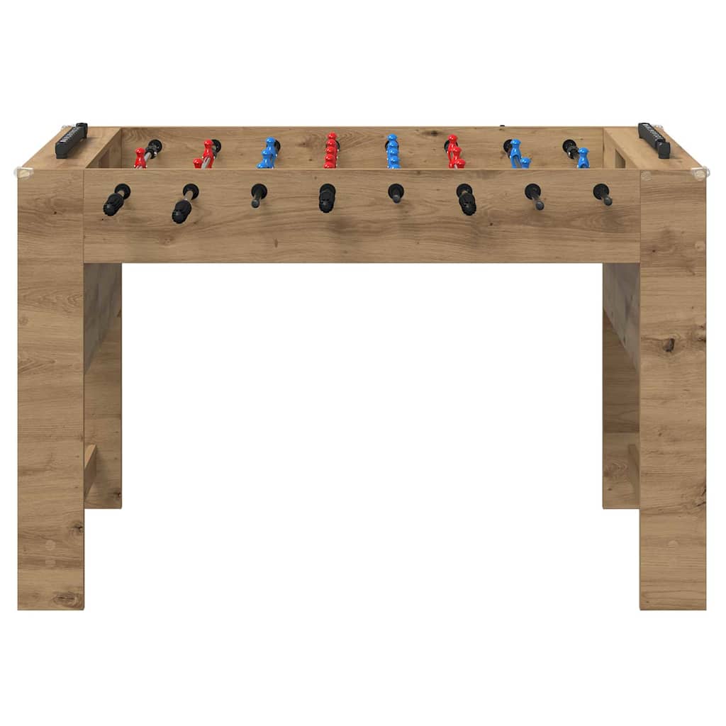 Tischfußballtisch Artisan-Eiche 125 x 60,5 x 80 cm
