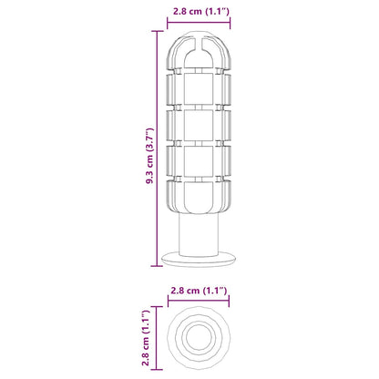 Fußball-Tisch-Griffe 10 pcs Schwarz 2,8 x 2,8 x 9,3 cm