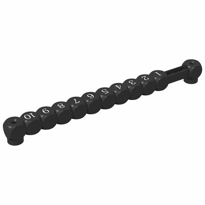 Fußballtisch Counts 2 pcs Schwarz 30 x 2,2 x 2,9 cm Kunststoff