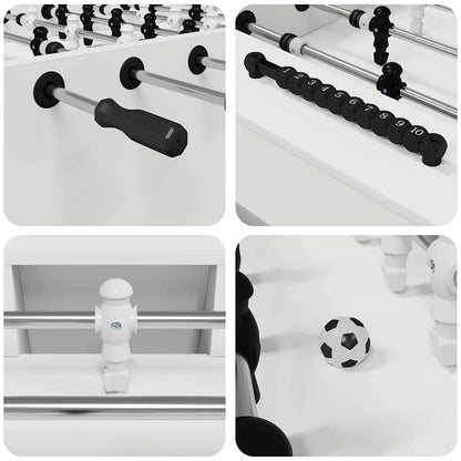 Fußballtisch 2 pcs Weiß 146,5 x 74 x 85 cm Holzwerkstoff